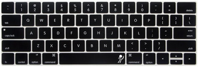 

Saco Chiclet Keyboard Skin for Ultra-Thin TPU Keyboard Protector Skin Cover for Apple MacBook Pro 13 MacBook Pro 15 with Multi-Touch Bar and Retina s (Black with Clear) – Keyboard Skin(Black with Clear)