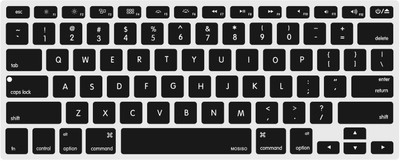iFyx imap13 bk Macbook Pro 13 13.3 inch Keyboard Skin