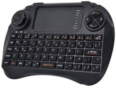 

Microware Viboton 2.4GHZ Mini Wireless Keyboard with Touchpad Wireless Gaming Keyboard(Black)