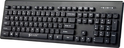 Zazz ZKB0037 Wired USB Laptop Keyboard Black
