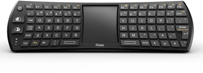 

HiTechCart Mini 2.4Ghz 78-Key Touchpad Combo with 6-axis Remote mouse function for Smart TV Laptop Desktop ect Wireless Gaming Keyboard(Black)