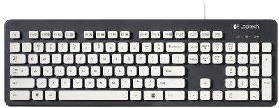 

Logitech 920-004033 Wired USB Laptop Keyboard(Black, White)