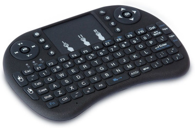 HashTag Glam 4 Gadgets HT 2.4 MINI TOUCH PAD 363 Wireless Tablet Keyboard Black