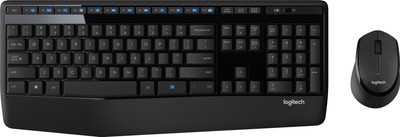 Logitech MK345 Mouse & Wireless Laptop Keyboard(Black)