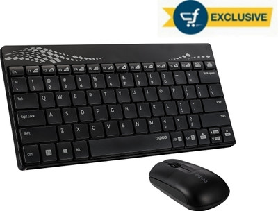 

Rapoo 8000 Wireless Keyboard & mouse combo(Black)