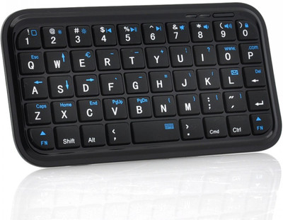 VibeX ™ Bluetooth 3.0 Mini Pocket Size Bluetooth, Wireless Tablet Keyboard(Black)