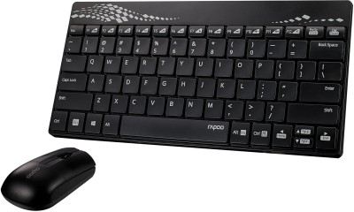 Rapoo 8000 Wireless Keyboard & mouse combo  (Black)
