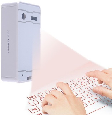Maya Premium White (Premium Quality) Virtual Laser Tablet Keyboard(White)