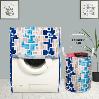 E-Retailer Front Loading Washing Machine  Cover(Width: 58 cm, Blue)