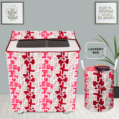 E-Retailer Semi-Automatic Washing Machine  Cover(Width: 81 cm, Red)