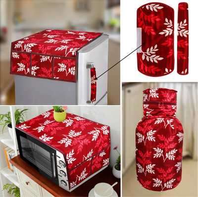 E-Retailer Refrigerator  Cover(Width: 99 cm, Red)