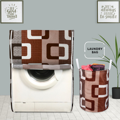 E-Retailer Front Loading Washing Machine  Cover(Width: 58 cm, Brown)