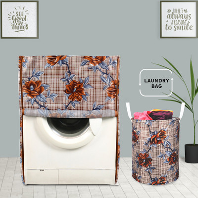 E-Retailer Front Loading Washing Machine  Cover(Width: 58 cm, Brown)