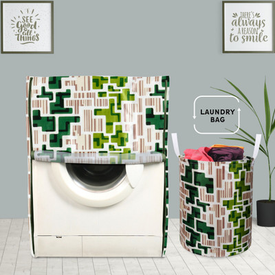 E-Retailer Front Loading Washing Machine  Cover(Width: 58 cm, Green)