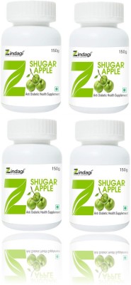 Zindagi Sugar Apple | Health Supplement For Unisex Sweetener|150 gm | Sweetener(600 g, Pack of 4)