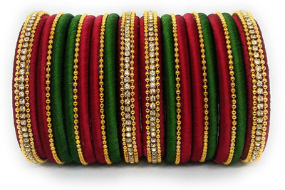PANKSHRI ENTERPRISE Fabric Bangle(Pack of 12)