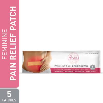 Sirona Feminine Pain Relief Patches - 5 Patches (1 Pack, 5 Patches each) Plaster &amp; Patch  (5 Patches)