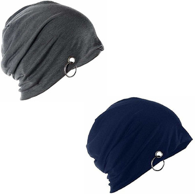 3SIX5 Solid Beanie Cap(Pack of 2)