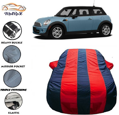 MoTRoX Car Cover For Mini Cooper Cooper SE (With Mirror Pockets)(Red, Blue)