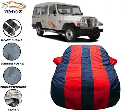 MoTRoX Car Cover For Mahindra Marshal (With Mirror Pockets)(Red, Blue)