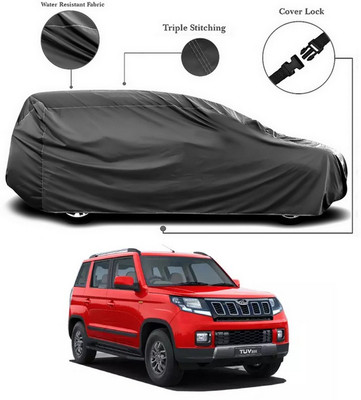 ANTHUB Car Cover For Mahindra TUV300 (Without Mirror Pockets)(Grey)