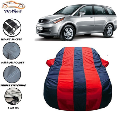 MoTRoX Car Cover For Tata Aria (With Mirror Pockets)(Red, Blue)