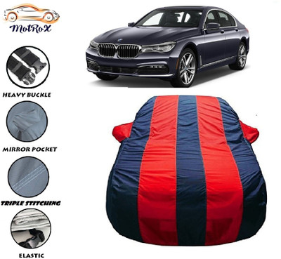 MoTRoX Car Cover For BMW 720D (With Mirror Pockets)(Red, Blue)
