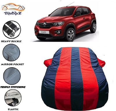MoTRoX Car Cover For Renault Kwid (With Mirror Pockets)(Red, Blue)