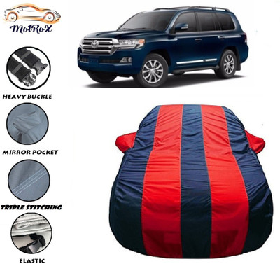 MoTRoX Car Cover For Toyota Land Cruiser (With Mirror Pockets)(Red, Blue)