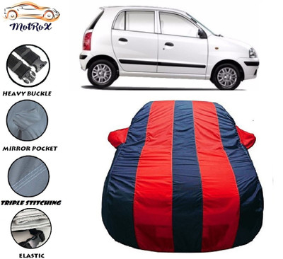 MoTRoX Car Cover For Hyundai Santro Xing (With Mirror Pockets)(Red, Blue)