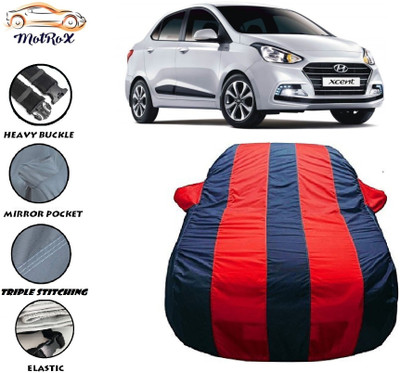 MoTRoX Car Cover For Hyundai Xcent (With Mirror Pockets)(Red, Blue)