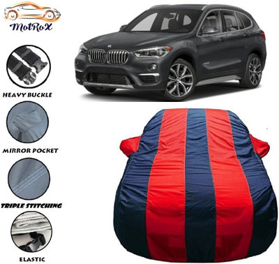 MoTRoX Car Cover For BMW X1 (With Mirror Pockets)(Red, Blue)