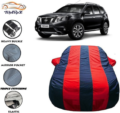 MoTRoX Car Cover For Nissan Terrano (With Mirror Pockets)(Red, Blue)
