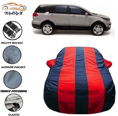 MoTRoX Car Cover For Tata Hexa (With Mirror Pockets)(Red, Blue)