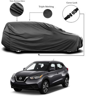 SEBONGO Car Cover For Nissan Kicks (Without Mirror Pockets)(Grey)