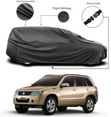 SEBONGO Car Cover For Maruti Suzuki Grand Vitara (Without Mirror Pockets)(Grey)