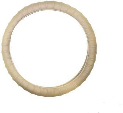 Auto Oprema Hand Stiched Steering Cover For Toyota Fortuner(Beige, Leather, Leatherite)