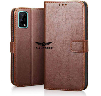 SHINESTAR. Back Cover for Realme 7 Pro(Brown, Pack of: 1)