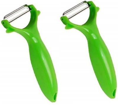 sudani Multipurpose Y Shape Peeler with The high-quality stainless steel blade and the anti-slip handle makes it easy to use and durable. Y Shaped Peeler / Mango peeler (Green Pack of 2) Vegetable & Fruit Slicer(2)