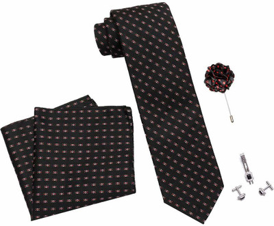AXLON Satin Tie & Cufflink(Black)