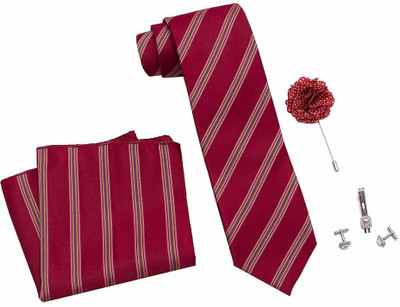 AXLON Satin Tie & Cufflink(Maroon)