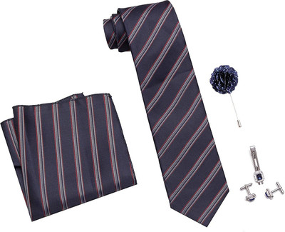 AXLON Satin Tie & Cufflink(Blue)