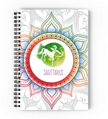 epheriwala Zodiac Sign Sagittarius A5 Notebook Unruled 160 Pages(Green)