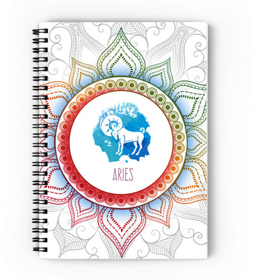epheriwala Zodiac Sign Aries A5 Notebook Unruled 160 Pages(White)
