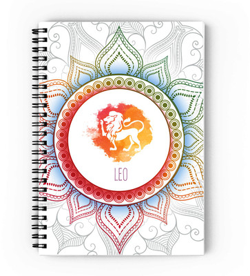 epheriwala Zodiac Sign Leo A5 Notebook Unruled 160 Pages(Orange)