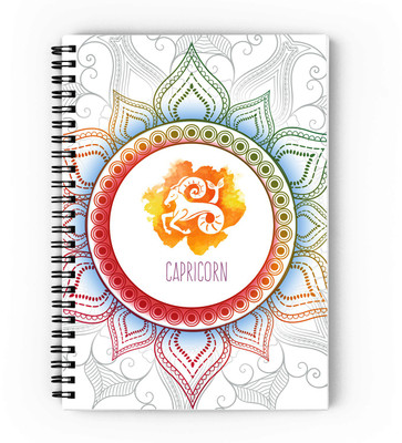 epheriwala Zodiac Sign Capricorn A5 Notebook Unruled 160 Pages(Orange)