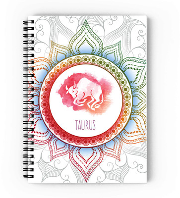epheriwala Zodiac Sign (Taurus) A5 Diary Ruled 160 Pages(Orange)