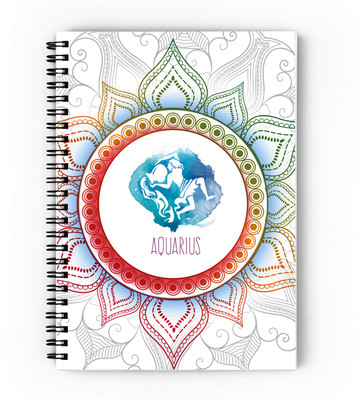 epheriwala Zodiac Sign Aquarius A5 Notebook Unruled 160 Pages(Multicolor)
