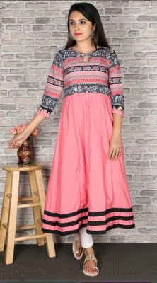 9ZEUS Women Fit and Flare Pink Dress