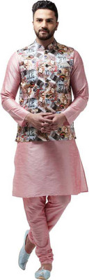 BEN COOPER Men Kurta Pyjama Ethnic Jacket Set